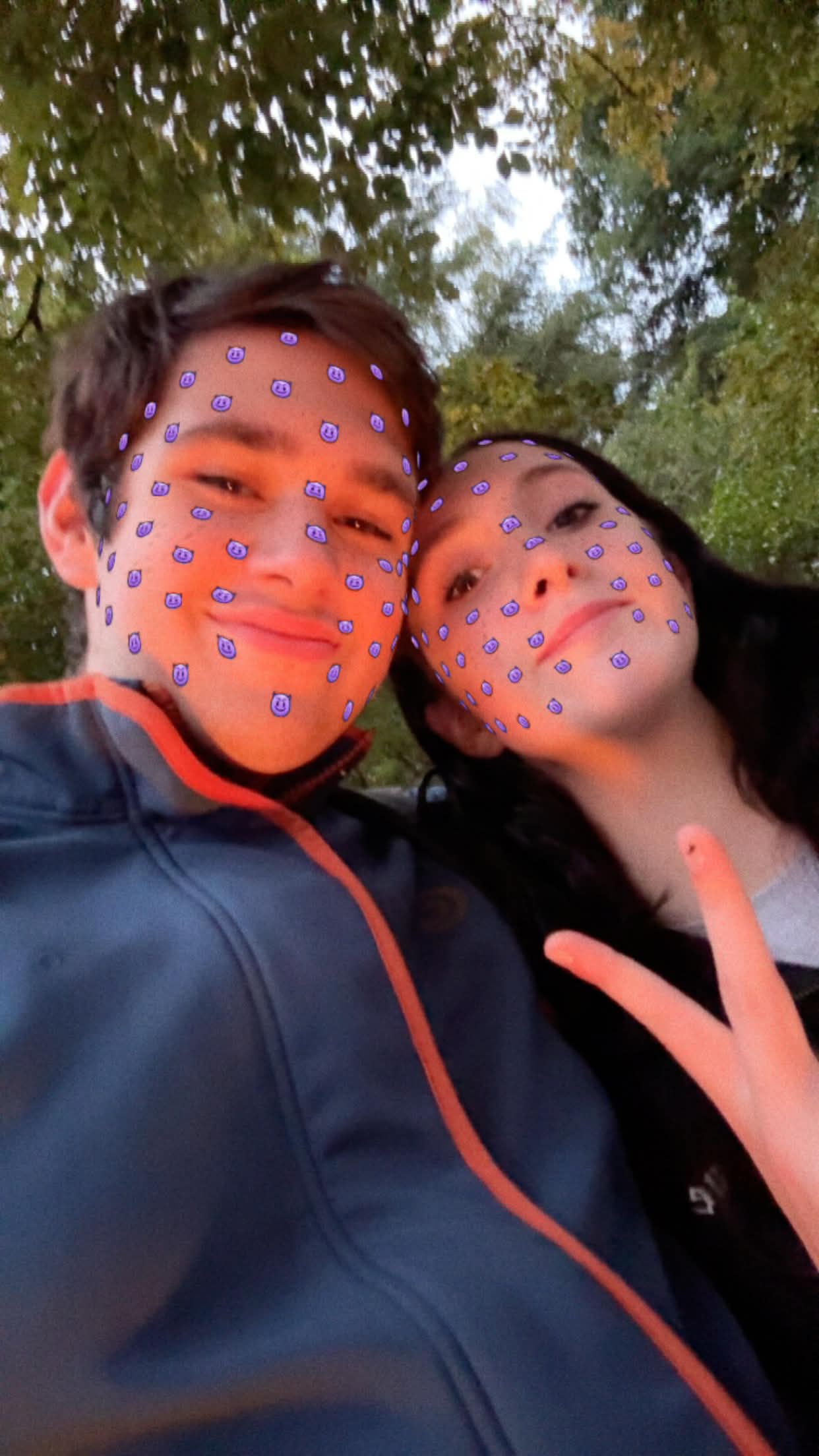 Foto van ons samen buiten